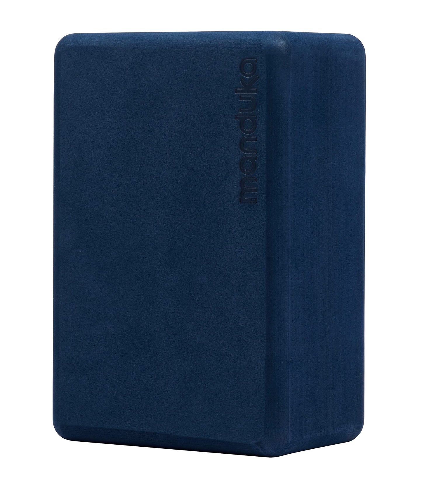 Manduka Foam Yoga Block - Recycled EVA Foam Block with Ergonomic Support, Yoga Equipment, Home Gym Accessory, & Pilates Tool, Lightweight for Travel, High Density, Comfortable Edges