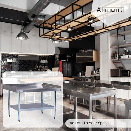 Allmont 16 Gauge All Stainless Steel 30"X36"X24"H Equipment Stand