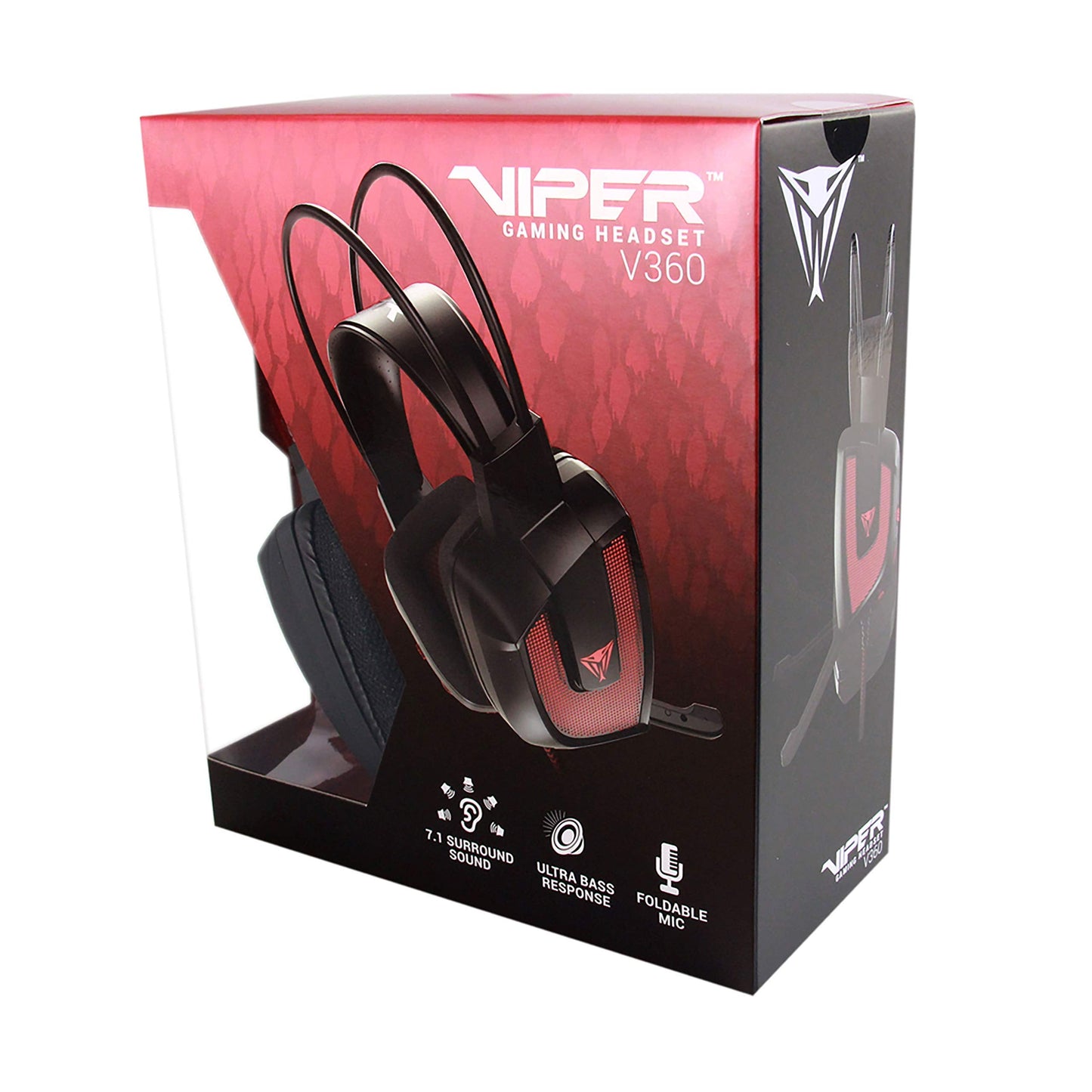 Patriot Viper V360 7.1 Virtual Surround Sound Gaming Headset (PV3607UMLK)