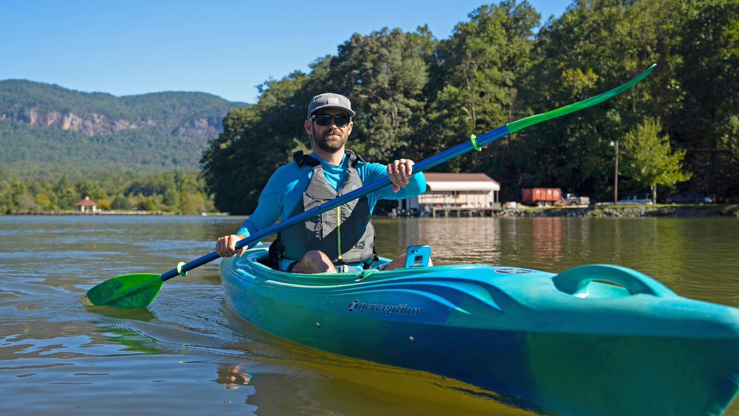Perception Joyride 10 - Sit Inside Kayak for Adults and Kids - Recreational Multi-Water Kayak with Selfie Slot - 10 ft - Mystic