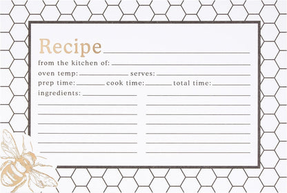 C.R. Gibson Honeycomb Hive Recipe Cards (Q12-25361)