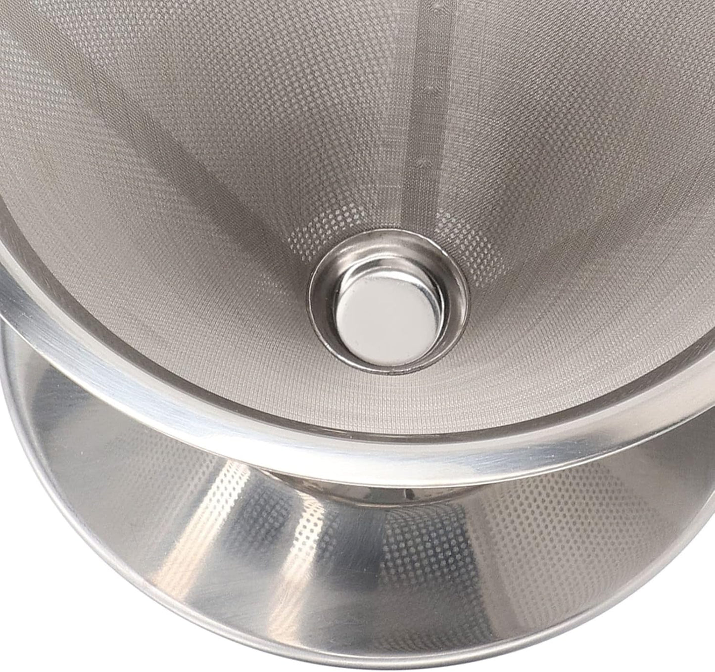 Pour over Coffee Maker, Stainless Steel Dripper with Non-slip Cup Stand, Suitable for Camping Kitchen Families
