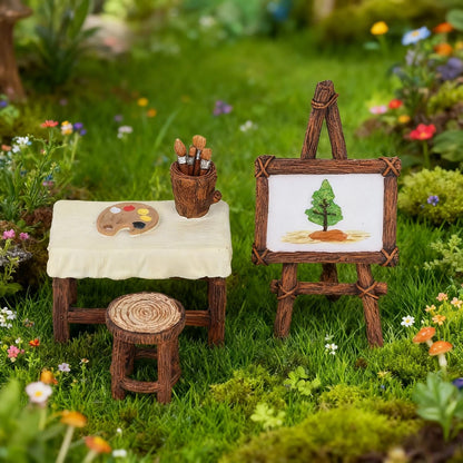 Fairy Garden Accessories,FHNQRQN,Fairy Garden Accessories Outdoor,Fairy Garden,mini Furniture,Miniature Furniture,Fairy Garden Decor,Fairy House Accessories,mini Bench,Miniature Fairy Garden