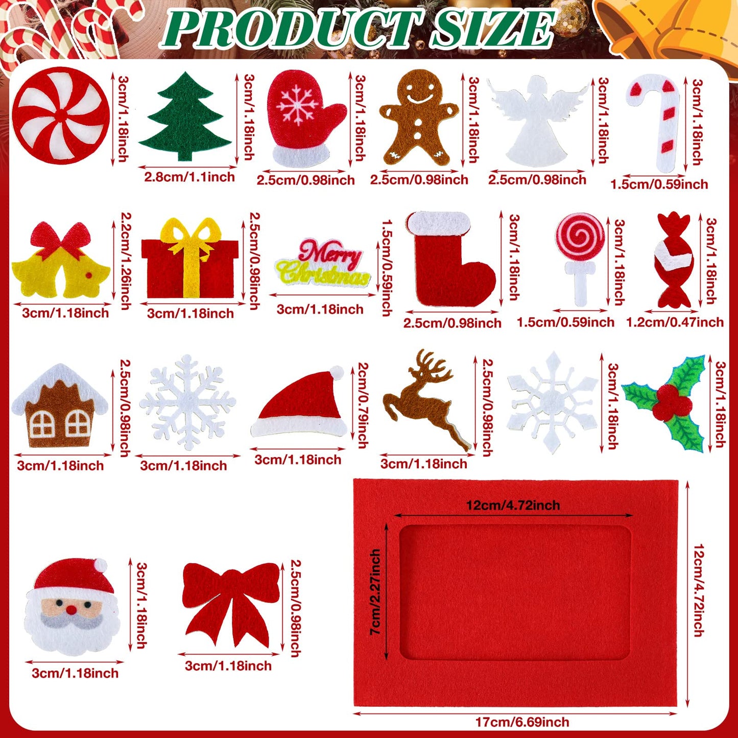 232 Pcs Christmas DIY Picture Frames Craft Kit for Kids 32 Set Felt Photo Frames with Snowflake Christmas Crafts to Decorate with 200 Foam Stickers for Party Favor Home Classroom (Snowflake)