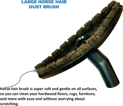 Universal Vacuum Attachments - Hardfloor Brush and Replacement Accessories for Vacuum Cleaners