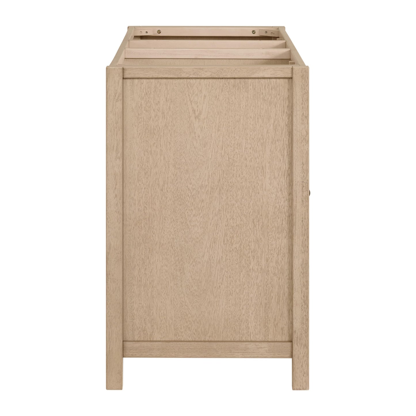Alaterre Furniture Lucca Bathroom Vanity - Freestanding Cabinet Without Sink - 60 Inch Wood Bathroom Vanity with Soft-Close Doors and Three Drawers - for Double Sink Cabinet (Natural)