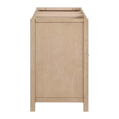 Alaterre Furniture Lucca Bathroom Vanity - Freestanding Cabinet Without Sink - 60 Inch Wood Bathroom Vanity with Soft-Close Doors and Three Drawers - for Double Sink Cabinet (Natural)