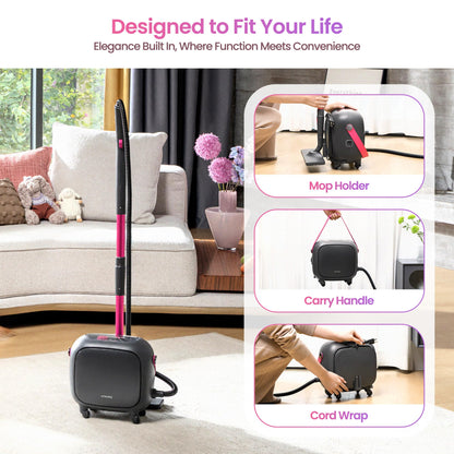 Schenley 21-in-1 Steam Cleaner, High-Pressure Heavy-Duty Steamer for Deep Cleaning Floors, Tiles, Upholstery, Grout, Grill and Cars, Fast Heat-Up, Large Water Tank, Multi-Purpose, Portable Design