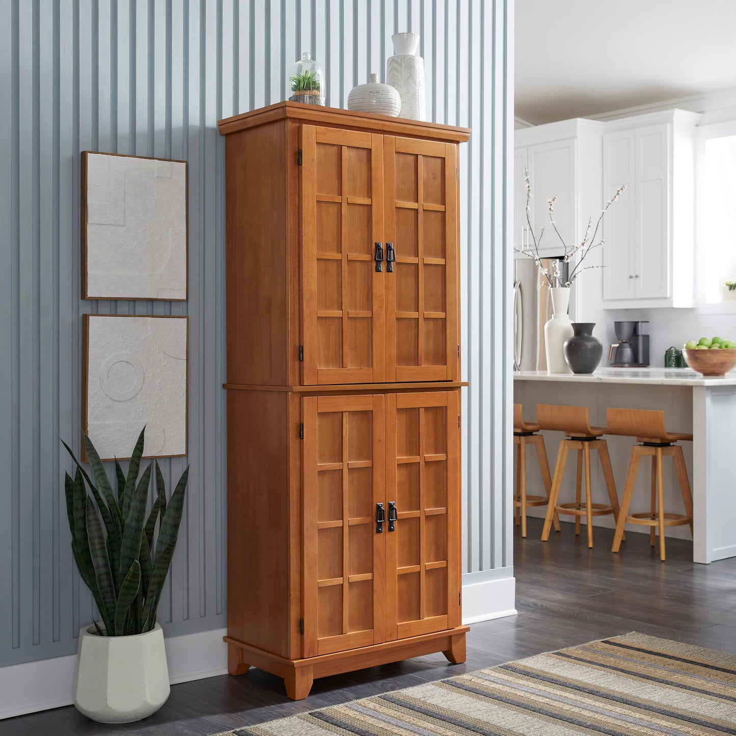 Homestyles Arts & Crafts Cottage Oak Pantry