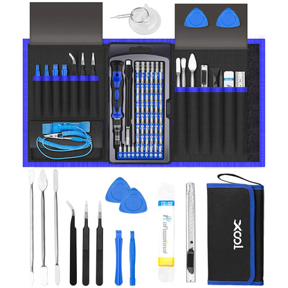 XOOL 132 in 1 Precision Screwdriver Set with Magnetic Driver Kit Professional Electronics Repair Tool Kit for Computer, PC, Mac-Book, Laptop, Tablet, iPhone, Xbox, Game Console