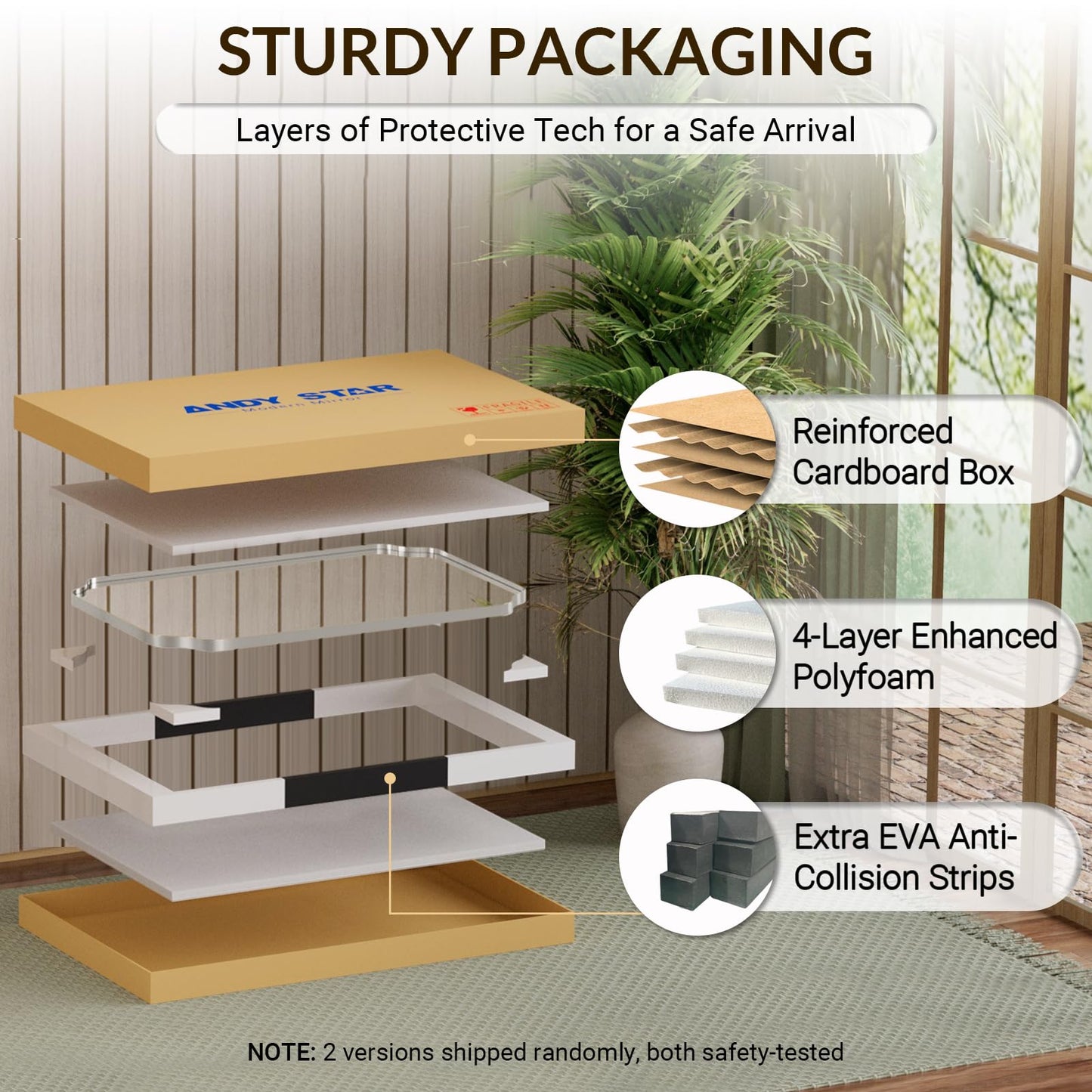 ANDY STAR 30x40 Inch Chrome Mirror, Scalloped Bathroom Mirror, Polished Chrome Framed Mirror in Anti-Rust Stainless Steel Metal Thin Frame Deep 1’’, Large Wall-Mounted Mirror (Horizontal/Vertical)