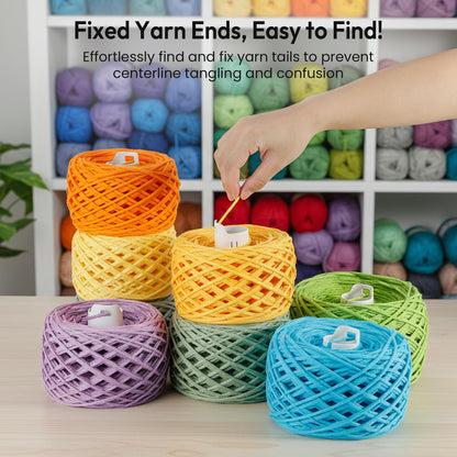 Etcokei Electric Yarn Winder M1 & 9pcs Ball Tube, Compact Cake Winder for Neat Storage & Tangle-Free Knitting/Crocheting, Yarn Winding Tube Yarn Storage Organiazer