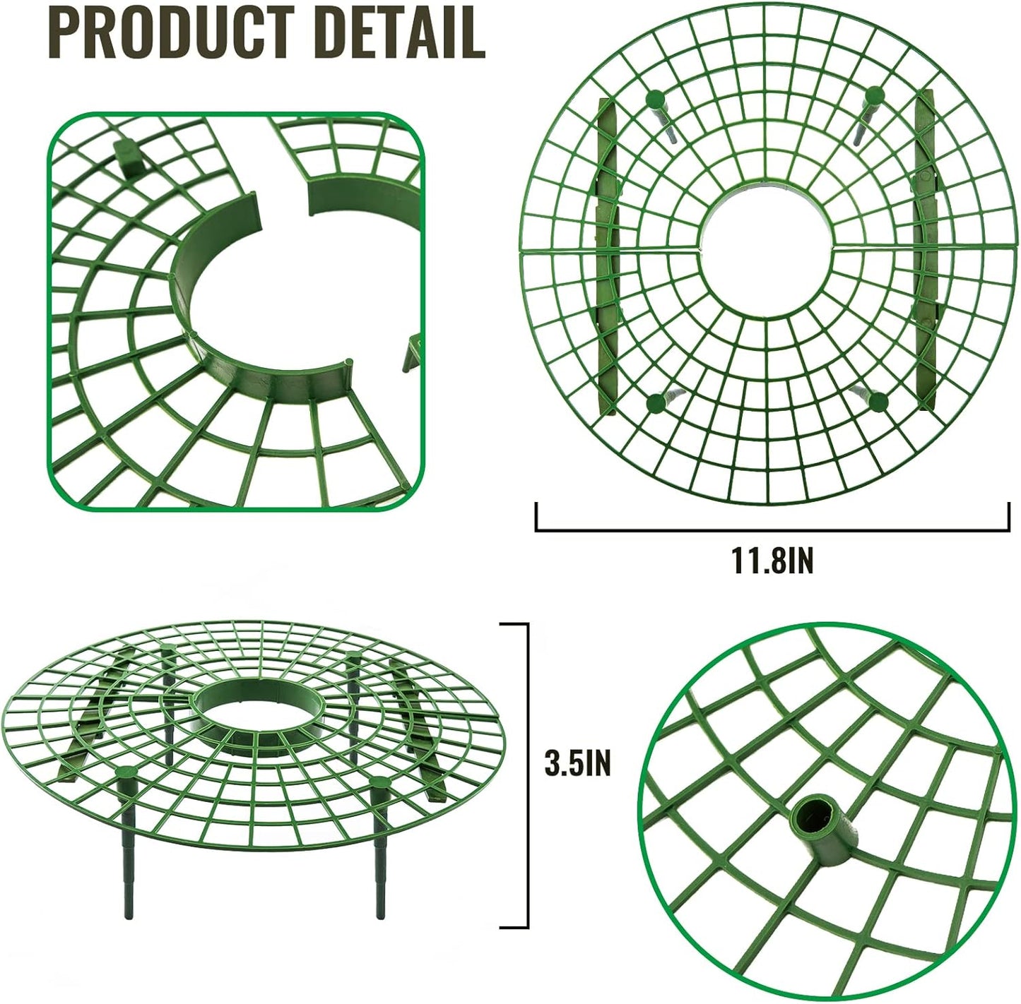 12 Pack (green-12 pack) Strawberry Supports, strawberry holder plants live for planting,Strawberry Growing