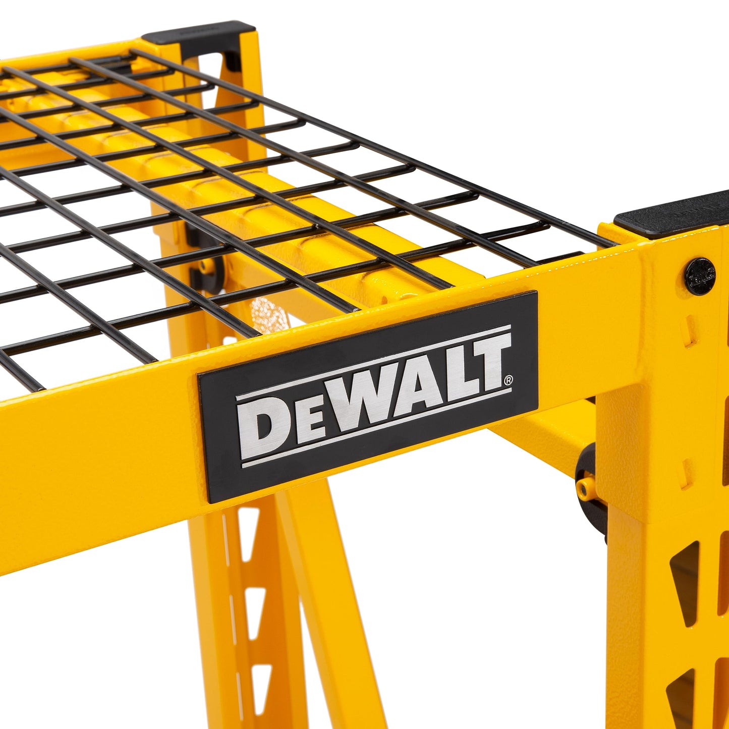 4-FOOT TALL, 3 SHELF STEEL WIRE DECK INDUSTRIAL STORAGE RACK