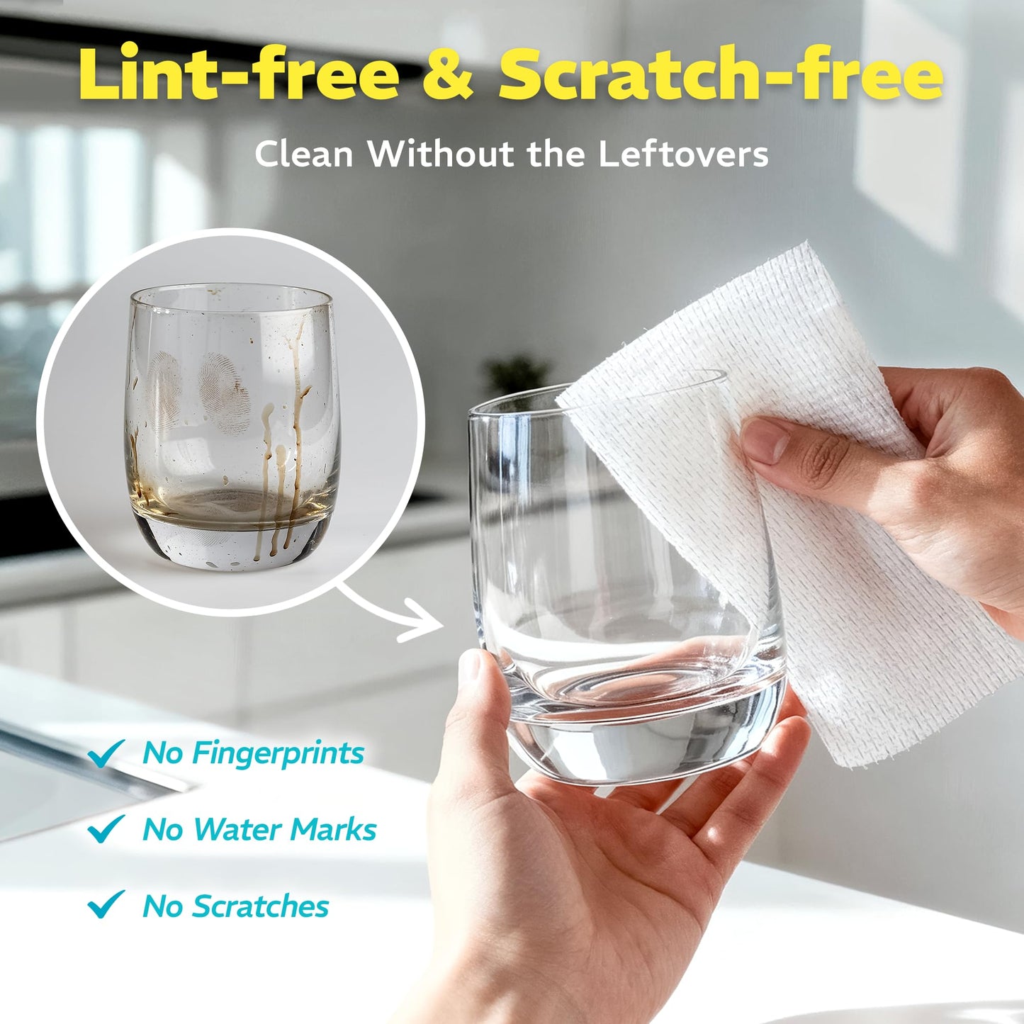 Befanty 90 Pack Plant-Based Microfiber Cleaning Cloth Rolls, Washable & Reusable Paper Towels for Kitchen, Ultra Absorbent, Scratch Free, Lint Free, Cleaning Supplies, 8.6" x 11.8" (2 Rolls)