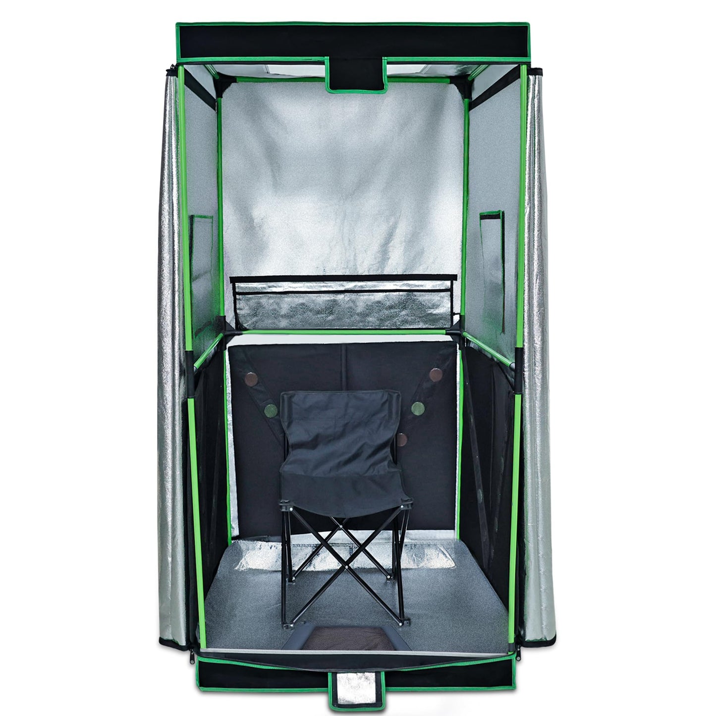 UTK Far Infrared Sauna, Full Size Portable Sauna with Natural Jade for Home Spa, One Person Infrared Sauna with Tourmaline Heating Foot Pad and Portable Sauna Chair for Relaxation Detox (104℉-141℉)
