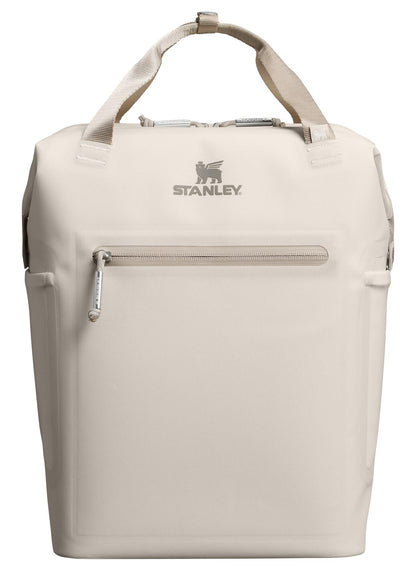 Stanley All Day Madeleine Mini Backpack Soft Cooler 14 Quarts | 20 Can Cooler with Handle and Shoulder Straps | Stays Cold for Hours | Insulated Travel Bag with Zipper | BPA-Free | Cream