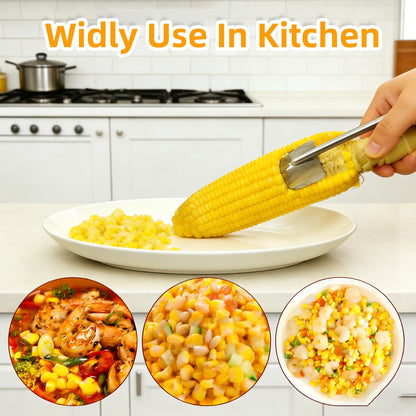 2PCS Corn Peeler, 2026 New Upgrade Corn Cob Peeler Stripper Cutter Remover,Stainless Steel Corn Stripping Tool for Corn on the Cob for Home Kitchen, Restaurant, Picnic