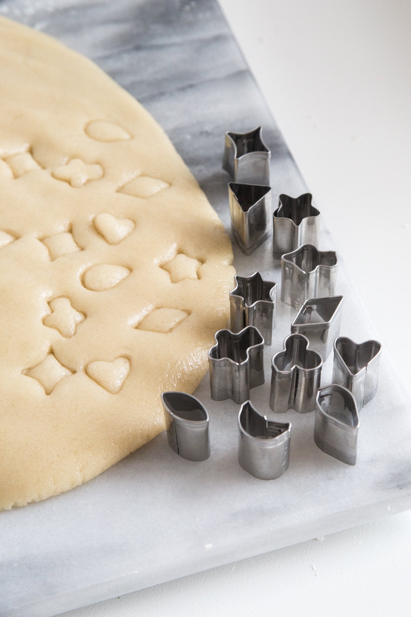 Fox Run Mini Shapes Fondant Cutter Set, Small Star, Diamond, Heart, Clover, Spade, Moon, Oval, 12-Piece, Stainless Steel