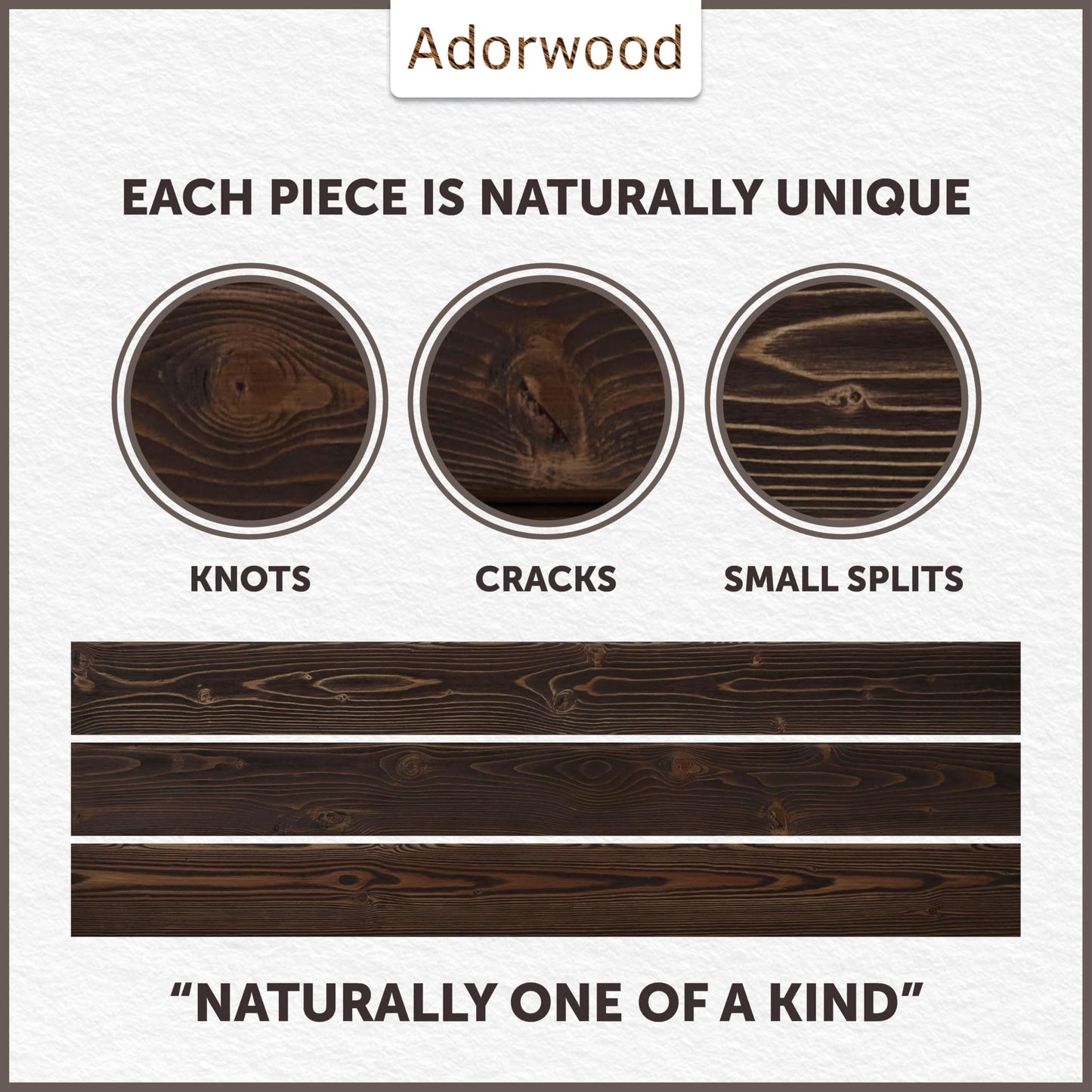 Adorwood Handmade Fireplace Mantel Shelf, Extra Wide Rustic Wood Mantles for Over Fireplace, Wall Mounted Floating Mantel Shelves for Living Room Decor (Dark Walnut, 60 inches)