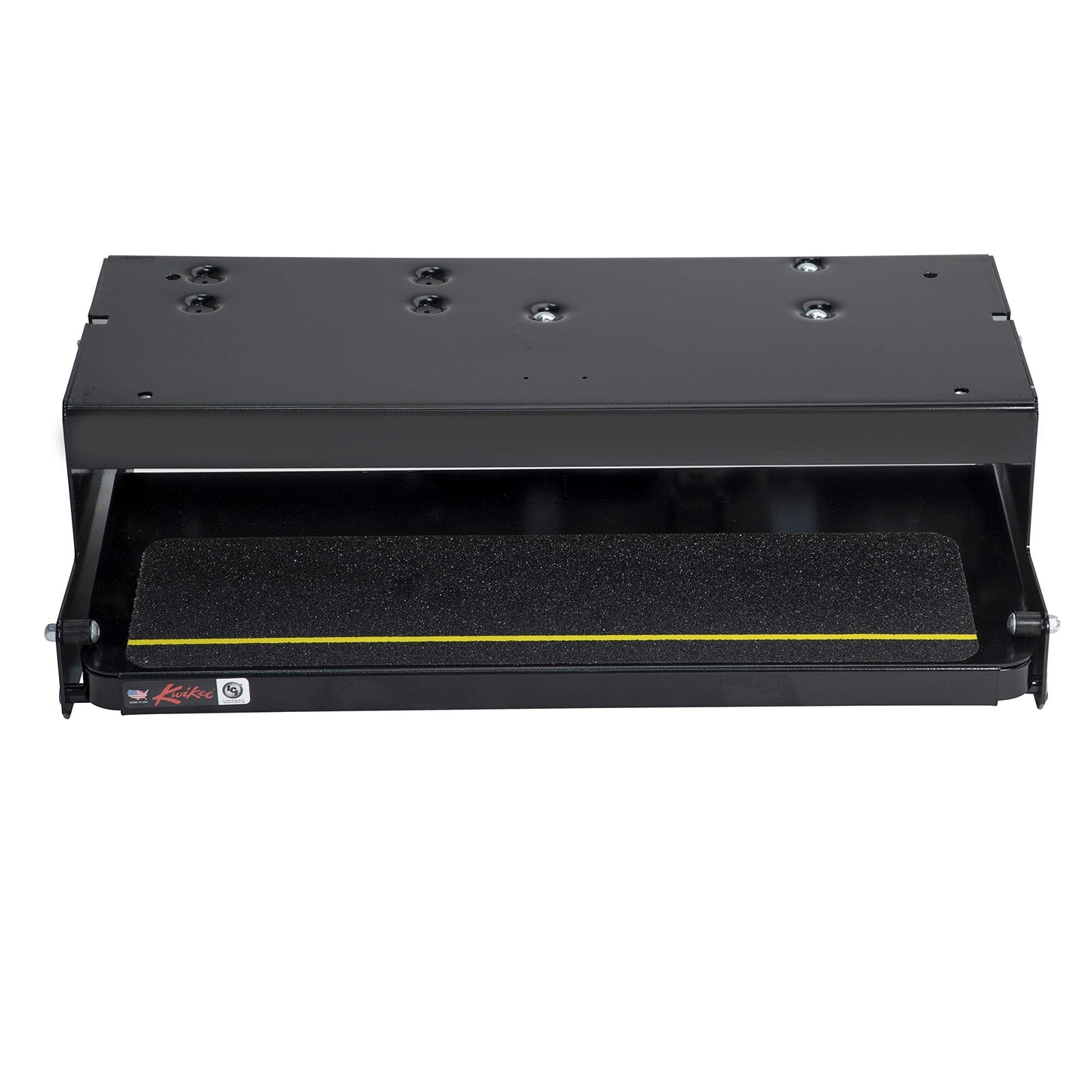 Kwikee 26 Series Electric Step Assembly, Standard Drive Operation, Power Switch Kit for RV, Travel Trailers, 8.5" Step Rise, Anti-Slip Surface, 12V DC Motor, Steel Construction - 3711361