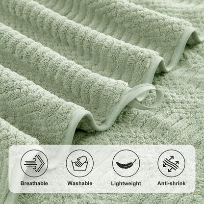 8-Piece Set,2 Sheet,2 4 Washcloths,600 Set,Highly Green Bath Towels Oversized Large Bath Towels Hand Towels and GSM