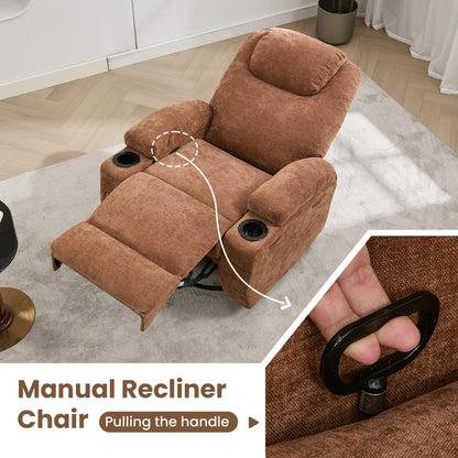 360 Swivel Rocker Recliner Chair for Adults with Massage and Heat, Electric Glider Rocking Chairs for Living Room, Nursery