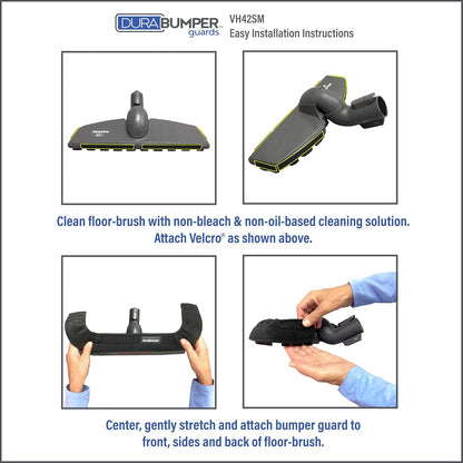 Bumper Guard for Vacuum Floor Brush, Available in 2 Sizes, Small fits Front Width: 11" to 14"