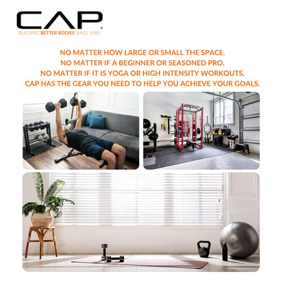 CAP Barbell Multi-Use Power Rack – Heavy-Duty Power Cage with Pull-Up Bar, Dip Handles, and J-Cup Catches – Strength Training Gym Rack for Home or Garage Gym | Red