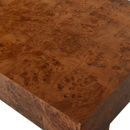 SAFAVIEH Couture Collection – Betharose Walnut Burl Wood Coffee Table, Modern Rectangular Living Room Centerpiece (SFV2220A)