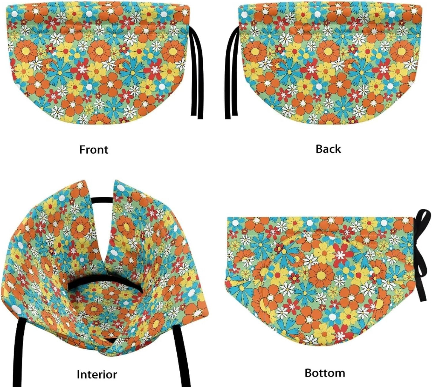 Hippie Flower Tea Cozy for Teapot - Heat Resistant Kettle Dust Cover for Standard Size Teapots