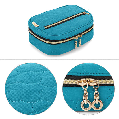 Yarwo Crochet Hook Case, Travel Organizer Bag for Crochet Hooks, Aluminum Crochet Hooks, and Crochet Supplies, Teal (Bag Only)