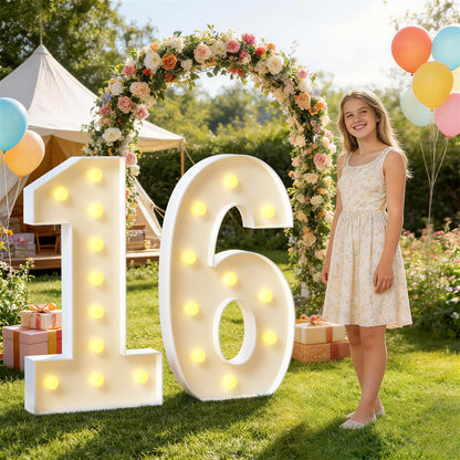 imprsv 70 Marquee Numbers, 4FT 70 Light Up Numbers for 70th Birthday Decorations, Large Marquee Light Up Number Sign for Anniversary Party Decorations (Need to Assemble)