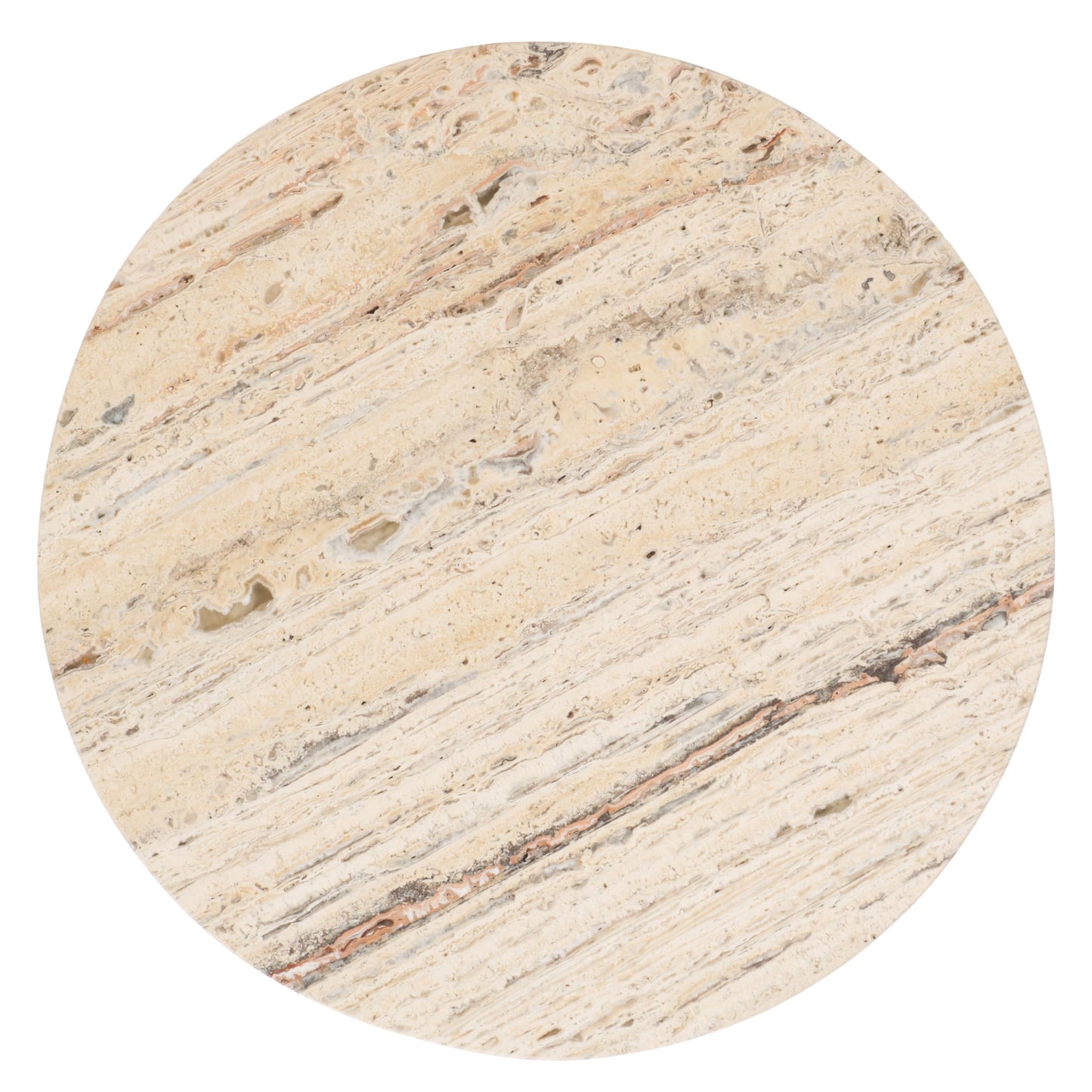 SAFAVIEH Couture Collection Shayne Travertine/Black Solid Wood Accent Table