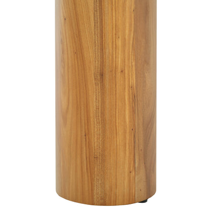 SAFAVIEH Couture Collection Robbie Natural Solid Wood/Tempered Glass Square Coffee Table
