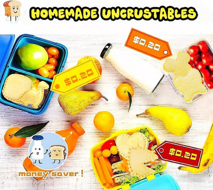 BANIC Uncrustable Sandwich Cutter, 24Pcs Sandwich Cutter and Sealer, Crustless Sandwich Cutter Heart Star Unicorn Dino Butterfly etc, Lunch & Bento Box Accessories