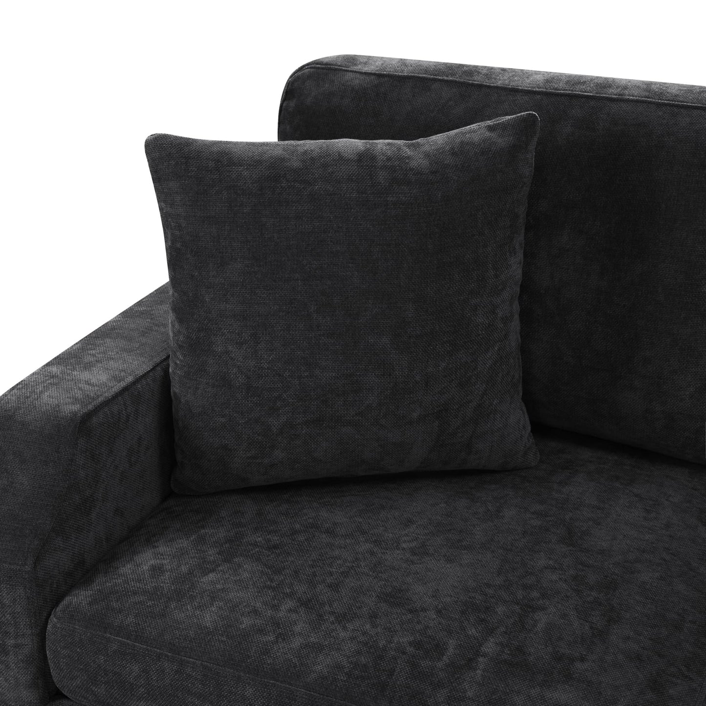 Eafurn 82 INCH Convertible Sleeper Sectional Sofa Pull Out Couch Bed for Living Room - Chenille Upholstered Symmetrical L Shaped Corner Sectional Couch W/Storage and Throw Pillows