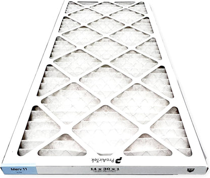 Proairtek AF14301M11SWH Model 14x30x1 Air Filters, Pack of 2, MERV 11 for Clean Air