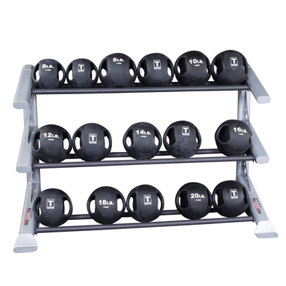 Body-Solid (SDKR1000MB) Pro ClubLine Storage Rack for Dumbbells, Kettlebells and Medicine Balls, Commercial and Home Gym Weight Rack