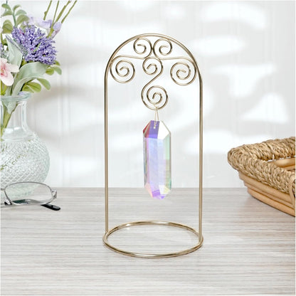 Bard's Arched Gold-toned Ornament Stand, Small Scroll, 8" H x 3.75" W x 3.75" D, Pack of 3