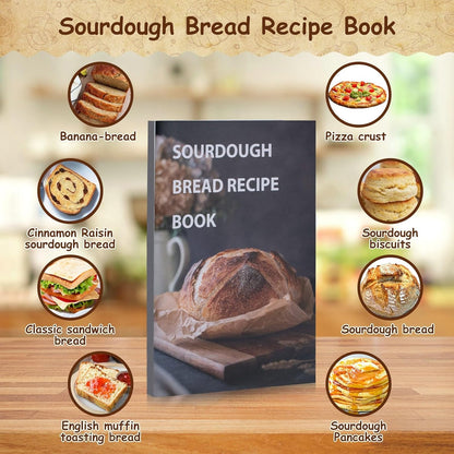 9" 10"Oval Set, Sourdough Starter Kit, Sourdough Bread Baking Supplies, Round & Rattan Banneton Bread Proofing Baskets