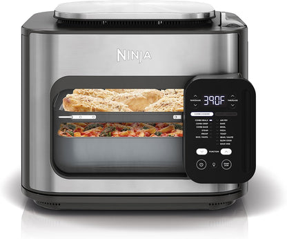 Ninja Combi Multicooker - 14-in-1 Air Fryer & Oven for Quick Meals in 15 Mins | Stainless Steel, SFP701