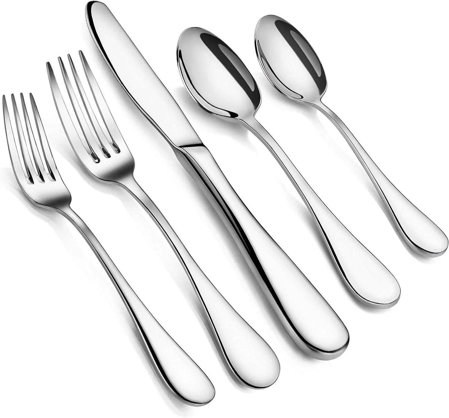Artaste 56389 Rain 18/10 Stainless Steel Flatware Set, 20-Piece, Service for 4