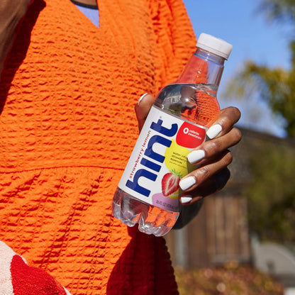 Hint Water Strawberry Lemon, Pure Water Infused with Strawberry and Lemon, Zero Sugar, Zero Calories, Zero Sweeteners, Zero Preservatives, Zero Artificial Flavors,16 Ounce Bottles, (Pack of 12)