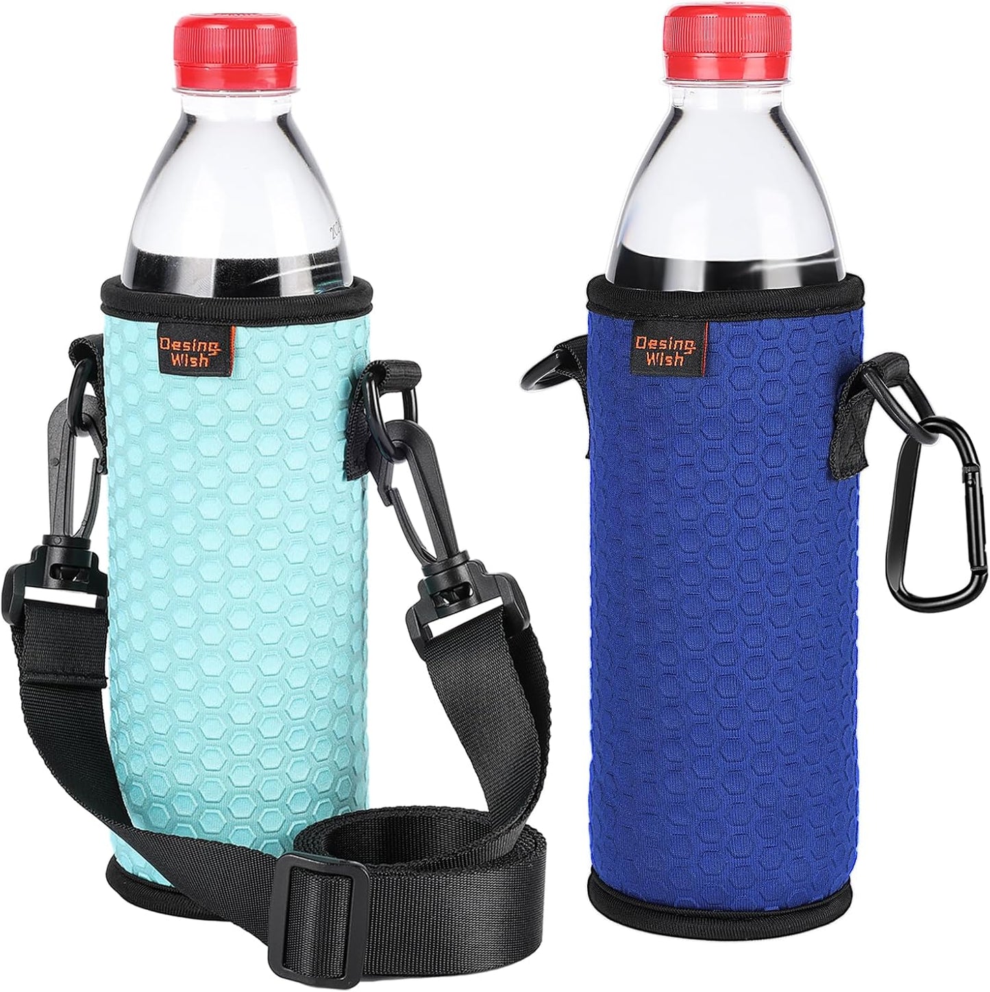 16.9 oz 16 17 18 oz 2 Desing Wish Portable Plastic Bottles Insulators Sleeves Beverage Bottle/Can Sleeves Holder