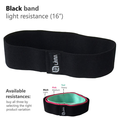 Fittest Pro by Limm Resistance Bands for Legs and Butt, Fabric Exercise Loop Bands Yoga, Pilates, Rehab, Fitness and Home Workout, Strength Bands for Booty