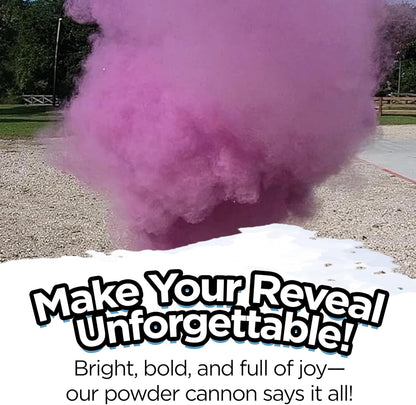 12 Inch 2 Pack Gender Reveal Surprise - Purple Gender Reveal Powder Cannon - Easy to Use Purple Powder Cannon for Baby