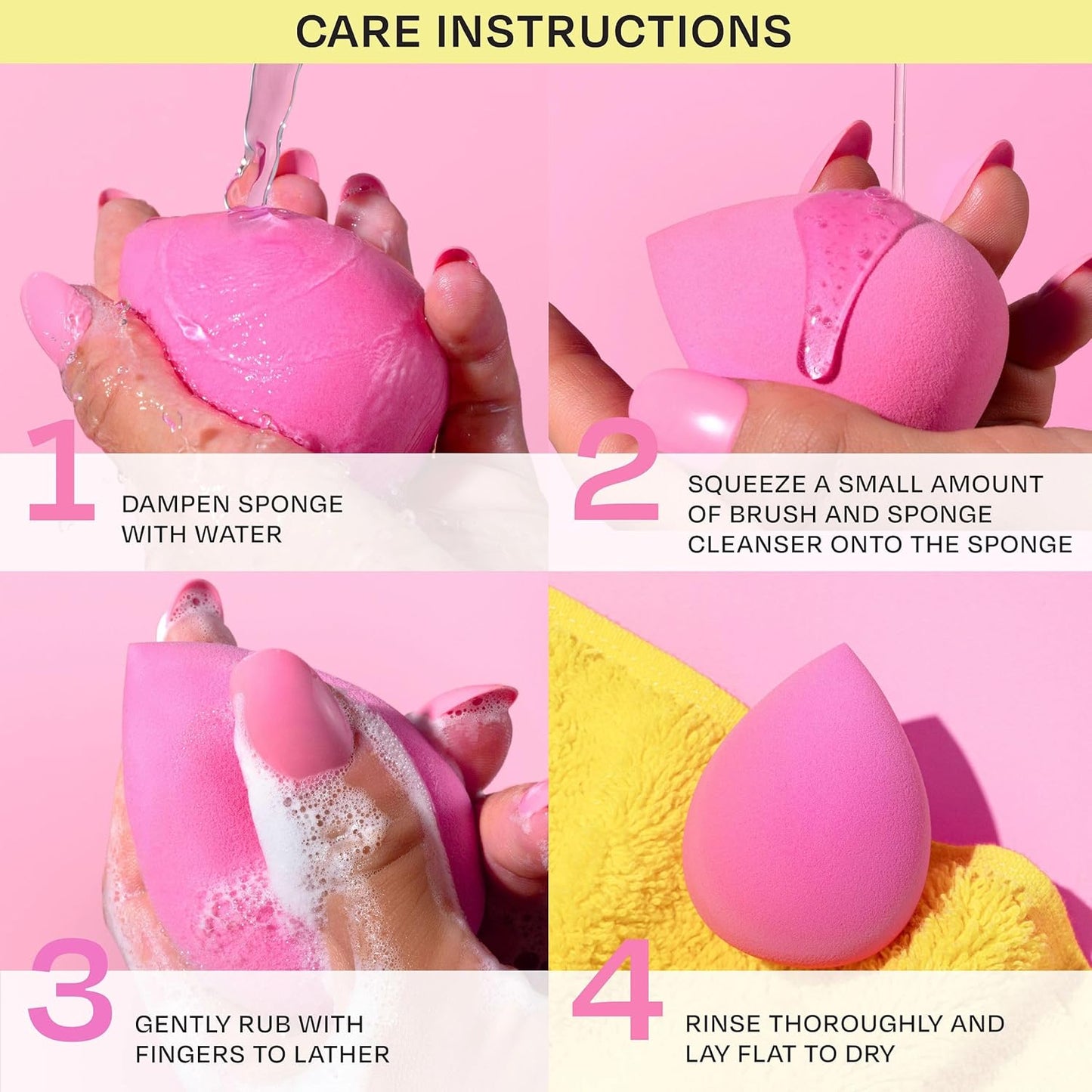 Freeman Puffs N' Stuff Powder Puffs + Liquid Sponges 8 Count Set, Makeup Blending Sponges For Liquid & Cream Foundation & Concealer, Triangle Powder Puff For Setting Powder, Vegan & Cruelty Free