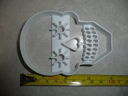 SUGAR SKULL WITH DETAILS - DIA DE LOS MUERTOS DAY OF THE DEAD CELEBRATION COOKIE CUTTER