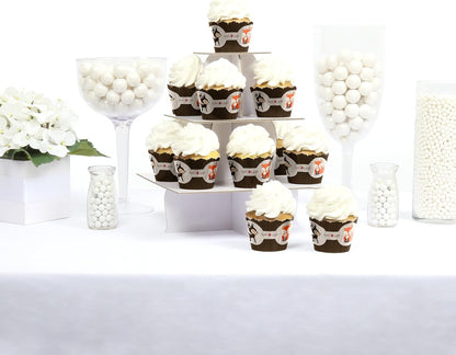 Big Dot of Happiness Woodland Creatures Cupcake Wrappers Set, 12